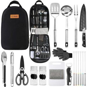 Camping Cookware Storage Bag - Camping Cooking Utensils Set Bag Camping Tool